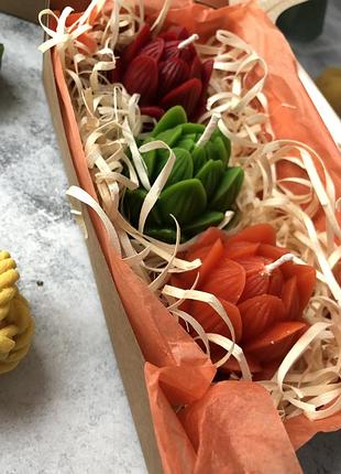 Набір свічок з бджолиного воску