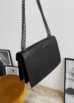 Женская стильная черная сумка на цепочке через плечо 🆕 сумка кросс боди3 фото