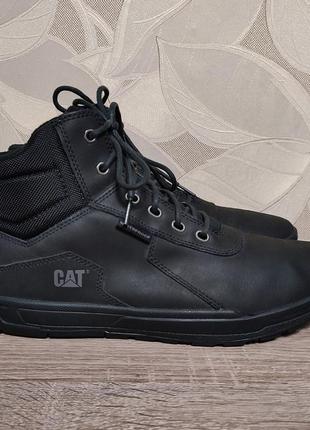 Мужские кожаные ботинки caterpillar,cat waterproof size 44