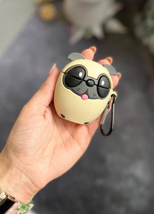 Чехол мопс для airpods 1 airpods 2