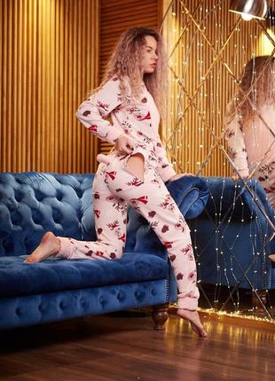 Пижама комбинезон с карманом на попе 🤗4 фото