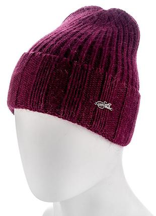 Шапка женская из ангоры atrics wh731 бордовый