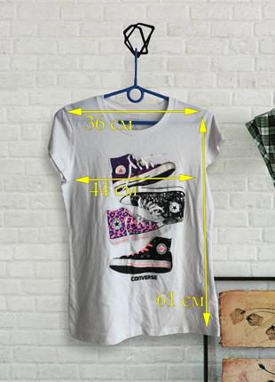 Женская футболка converse, (рост 158-174)5 фото