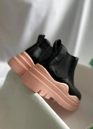 Женские ботинки bottega veteta mini pink8 фото