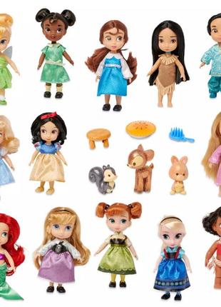 Disney annamators collection mini doll gift set/подарунковий набір мінііральки 13 шт.3 фото