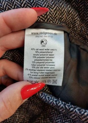 Новые качественные штаны на 40%шерсть,10% шелк рисунок "ёлочка", размер с-м9 фото