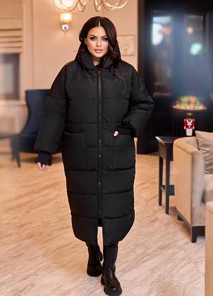 Куртка - пальто❄️зима до -30⁰с❄великі розміри