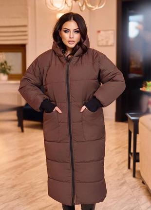 Куртка - пальто❄️зима до -30⁰с❄великі розміри