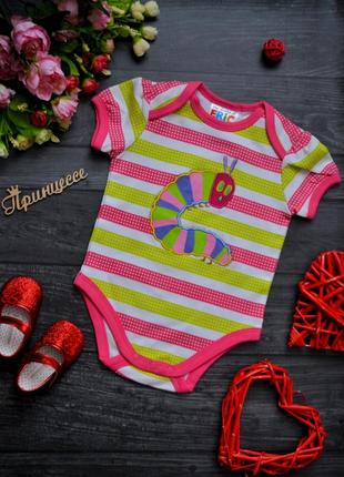 Боді смугастий 6-12месяцев