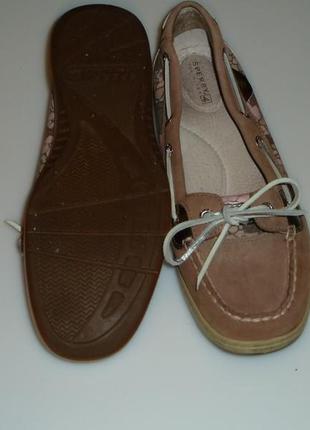 Мокасины топсайдеры sperry top-sider, р 39,5 , стелька 26 см отличное состояние3 фото