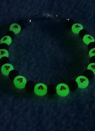 Распродажа.браслет-шунгит светится 18 см.