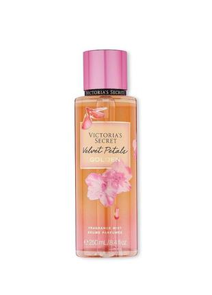 Парфюмированный мист спрей для тела victoria's secret velvet petals golden