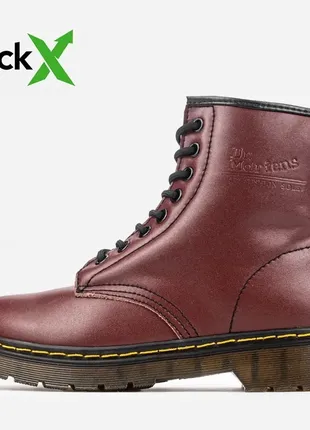 Чоботи шкіряні зимові dr.martens - хутро, ботинки