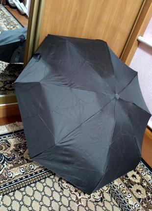 Карманный зонт 18см.240грамм.механика темно-серый.5сложений.2 фото