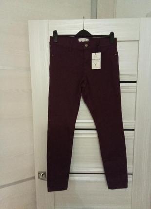 Брендовые новые коттоновые джинсы-скинни р.12-14.3 фото