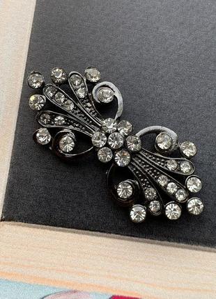 Декоративный крючок. застежка со стразами