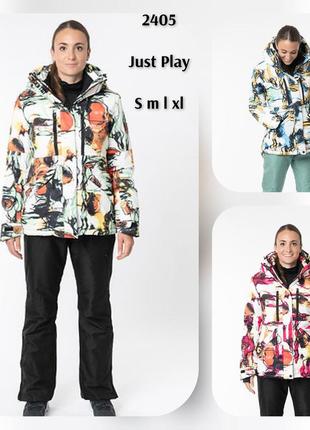 Куртка лыжная just play , женская горнолыжная куртка, термо куртка4 фото
