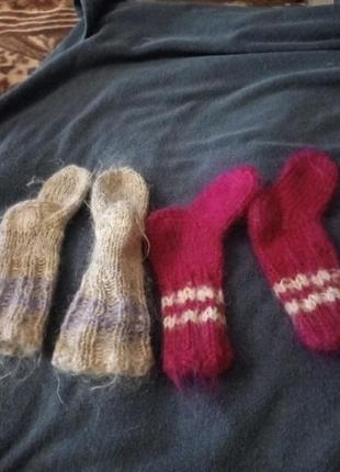 Вязаные носки на девочку4 фото
