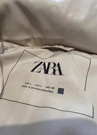 Zara экокожа куртка зима-осень размер л9 фото