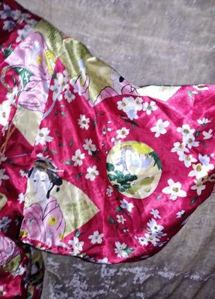 Японский халат кимоно с глиттером2 фото