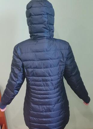 Демисезонное пальто полупальто куртка с яркой малиновой змейкой4 фото