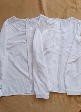 Блузки молочная и белая1 фото