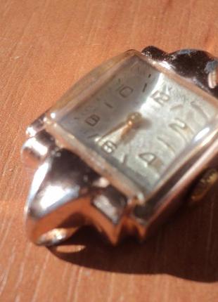 Золоченые часы заря 1950е 16 камней рубинов2 фото