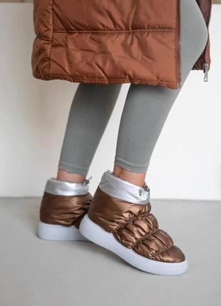 Дутики високі зимові сапоги дуті напівсапожки