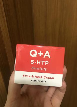 Q+a - зміцнюючий крем для обличчя та шиї з амінокислотою 5-htp - face&neck cream - 50ml