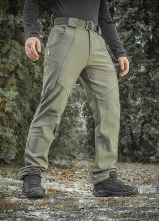 M-tac штани soft shell winter olive мужские штаны зимние военные штаны олива на флисе зимние военные штаны