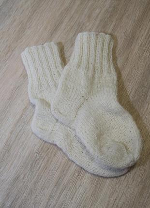 Шкарпетки ручної вязки на довжину ніжки 14-15 см