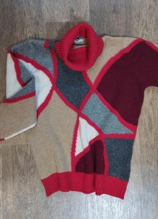 Вовняний вінтажний светр гольф