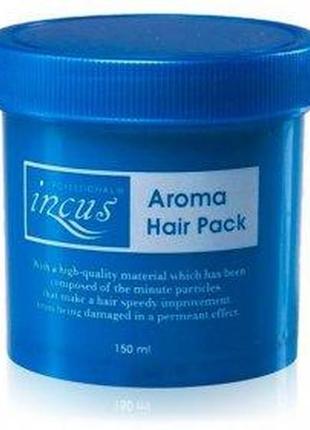 Восстанавливающая маска для волос с протеинами и кератином incus aroma hair pack 150 мл1 фото