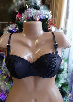 80с. primark. бюстгальтер на поролоні. чорний. харків