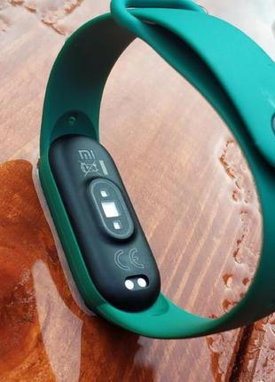 Ремінець xiaomi mi band 5 mi band 6 смарагдовий3 фото