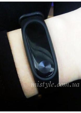 Ремінець для xiaomi mi band 2 black мі бенд 2 чорний2 фото