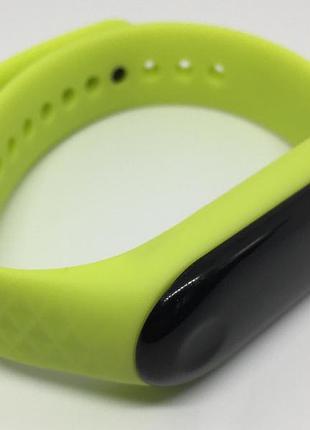 Ремешок для mi band 3 mi band 4 рифленый салатовый