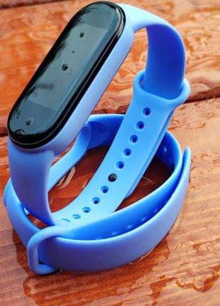 Ремешок для mi band 5 mi band 6 голубой