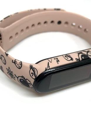 Силиконовый браслет mi smart band 5 mi smart band 6 космос