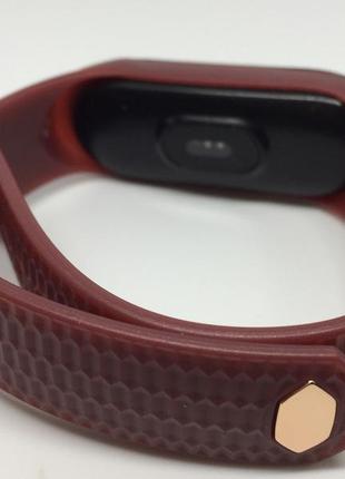 Ремешок mi band 3 mi band 4 xiaomi mijobs бордо2 фото