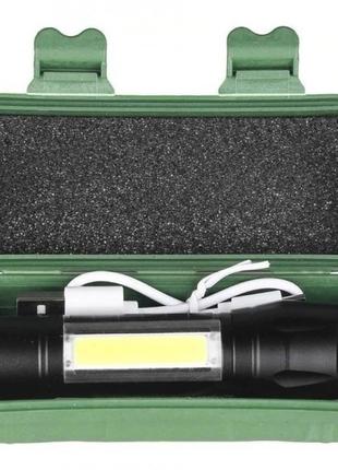 Ліхтарик ударостійкий ручний акумуляторний з zoom 3 режими police bl-511 + зарядка3 фото