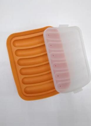 Форма для домашніх сосисок та кебабів "bradex", помаранчева2 фото