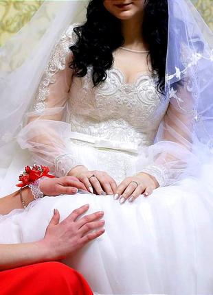 Продам свадебное платье платье платье (не венчанное)3 фото
