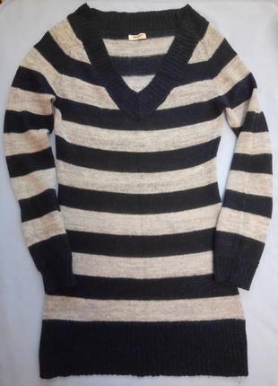 Подовжений затишний светр з мохером xs-s-м