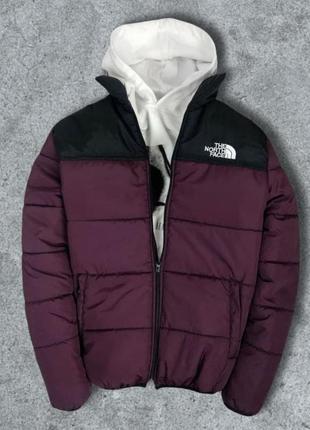 Пуховик the north face 1996 nuptse jacket blue // куртка tnf3 фото