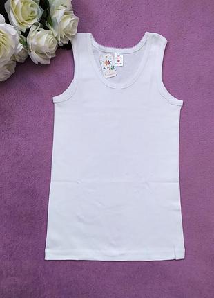 Майка белая безшовная 7/8 донелла donella