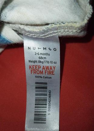 👶👶👶боди + слюнявчик nutmeg 5