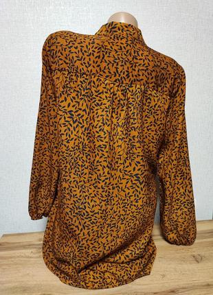 Красива туніка з гілочками листочками блуза4 фото
