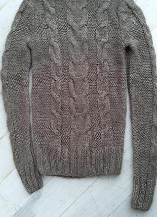 Новый свитер ручной работы из мягкой шерсти и акрила5 фото