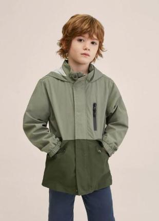 Курточка вітровка для хлопчика з трикотажною підкладкою бренд mango іспанія1 фото